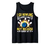 Voy a Bolos Porque me Gusta no Porque Soy Bueno en eso Camiseta sin Mangas