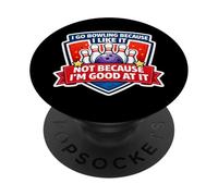 Voy a Bolos Porque me Gusta no Porque Soy Bueno en eso PopSockets PopGrip Adhesivo