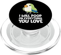 Voy a Caca en Todo lo Que te Gusta el Loro cuáquero PopSockets PopGrip para MagSafe
