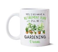 Voy A Estar Haciendo Jardinería Tazas De Regalo Cerámica Tazón Graciosa Tazas Té Regalos Divertidos Para Oficina Novios Navidad 330 Ml