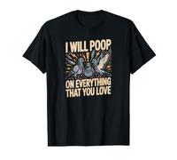Voy a Hacer Caca en Todo lo Que amas Humor de Paloma Camiseta gráfica económica