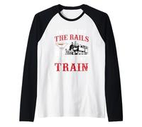 Voy a Salir de los rieles en un Tren de Salsa Camiseta Manga Raglan