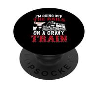 Voy a Salir de los rieles en un Tren de Salsa PopSockets PopGrip Adhesivo