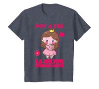 Voy a Ser la Mejor Hermana Mayor Anuncio del Bebé, Unicornio Camiseta, Niños, Azul Jaspeado, 4 años
