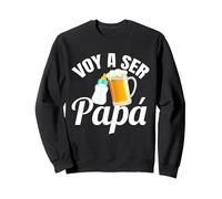 Voy A Ser Papá Futuros Padres Embarazada Primerizo Novato Sudadera, Unisex para Adultos, Negro, XXL