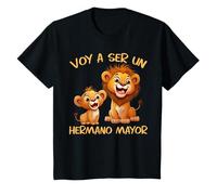 Voy a ser un Hermano Mayor Dos Leones Embarazada bebé león Camiseta