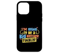 Voy a ser un hermano mayor por fin para niños e hijo Carcasa para iPhone 12 mini