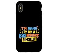 Voy a ser un hermano mayor por fin para niños e hijo Carcasa para iPhone X/XS