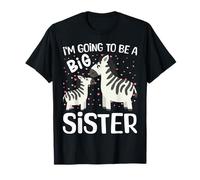 Voy a ser una hermana mayor 2025 Zebra Baby Boy Girl Camiseta