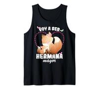 Voy a ser una Hermana Mayor 2027 Anunciar Embarazo Camiseta sin Mangas