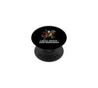 Voy a Shenan Entonces Shenanigan Zarigüeya Montando T-Rex Medieval PopSockets PopGrip Adhesivo