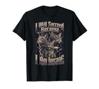 Voy a Tener éxito Porque Estoy Loco Cat Knife Meme Camiseta