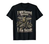 Voy a Tener éxito Porque Estoy Loco Rana cocodrilo Espada Meme Camiseta