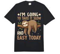 Voy a tomarlo Lento y fácil Hoy Divertido Perezoso Perezoso Comfort Colors Adult Heavyweight T-Shirt