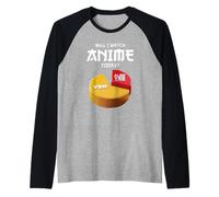 Voy a Ver Anime Hoy Japón Kawaii Manga Otaku Anime Camiseta Manga Raglan