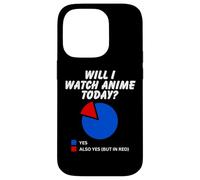 ¿Voy a Ver Anime Hoy? Sarcástico Pie Chart Ver Anime Carcasa para iPhone 14 Pro