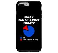 ¿Voy a Ver Anime Hoy? Sarcástico Pie Chart Ver Anime Carcasa para iPhone 7 Plus/8 Plus