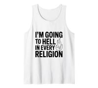 Voy al Infierno en Todas Las Religiones Camiseta sin Mangas