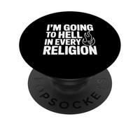 Voy al Infierno en Todas Las Religiones PopSockets PopGrip Adhesivo