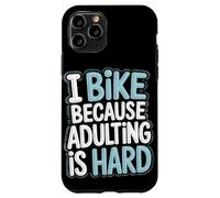 Voy en bicicleta porque ser adulto es difícil viajar en bicicleta Carcasa para iPhone 11 Pro
