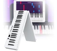 VOYADE Teclado Musical Plegable, Piano ElectróNico con Controlador Midi Profesional, ReproduccióN Constante De 10 A 12 Horas, Instrumentos De óRgano De 88 Teclas,White