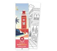 Voyage à Marrakech: 50 marque-pages à peindre ou à colorier