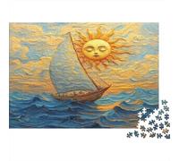 Voyage to The Sol King Estilo Surrealista Rompecabezas Puzzle,1000pcs (75x50cm) Adulto Juego EduGatoivo Decoración del Hogar