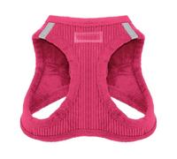 Voyager - Arnés de Felpa para Perros pequeños y medianos, Felpa Suave, arnés de Chaleco para Perros pequeños y medianos, Pana Fucsia 1, Talla S (Pecho: 14.5-16 Pulgadas)