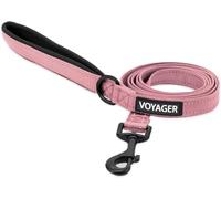 Voyager Correa para Perros de 1,5 m, Reflectante, Atractiva, Resistente, con Mango de Neopreno, para pasear, Correr y Entrenar, Perros de Todos los tamaños, Color Rosa Claro, Talla M