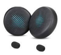 Voyager Focus UC - Almohadillas de repuesto para auriculares compatibles con Poly Voyager Focus UC 2, Plantronics Voyager Focus UC B825 Binaural, BLACKWIRE 5220 5210 7225 (azul)