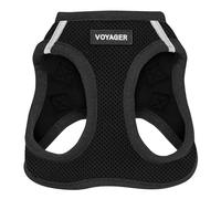Voyager Step-in Air - Arnés de Malla para Cualquier Tiempo, Reflectante, para Perros pequeños/medianos y Gatos, Evita tirones, fijación Segura con Hebilla, Anillas en D Dobles, Negro, S