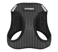Voyager Step-in Air - Arnés de Malla para Cualquier Tiempo, Reflectante, para Perros pequeños/medianos y Gatos, Evita tirones, fijación Segura con Hebilla, Anillas en D Dobles, 2 Tonos Grises, S