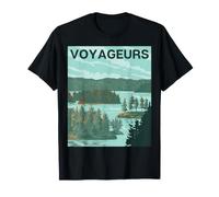Voyageurs National Park Retro Rainy Lake Camiseta