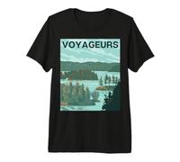 Voyageurs National Park Retro Rainy Lake Camiseta Premium