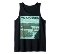 Voyageurs National Park Retro Rainy Lake Camiseta sin Mangas