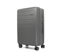 VOYAN Maleta Grande 23kg SDR Gris 68x46x28 Expandible, Maleta de Viaje para Facturar, Trolley Rigido ABS Ligero, 4 Ruedas 360°, Maleta Familiar Resistente con Cerradura de Seguridad
