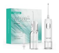 VOYOR Irrigador Bucal Portátil Mini Inalámbrico, recargable y removedor de placa impermeable IPX7 para dientes con 2 tanques desmontables para uso en viajes y en el hogar WF500