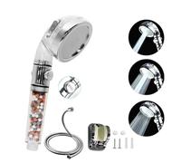 VOYXLIBRE alcachofa ducha con manguera 1.5M + soporte ducha pared | filtro ducha | efecto Spa - 3 Modos de chorros Ajustables - ducha baño | alcachofa de ducha con filtro