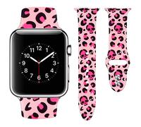 Vozehui - Pulseras compatibles con Apple Watch 38 mm 40 mm 41 mm para mujeres hombres niñas niños Halloween flor impresa silicona flexible reemplazo deportivo banda para iWatch Series SE 7 6 5 4 3 2 1
