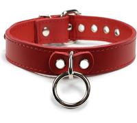 VP Leather Martin Collar - Elegante cuello ajustable para hombres y mujeres - Cuero de grano superior y piel de cordero suave, diseño de moda con hebillas chapadas en níquel, ojales, tachuelas y junta