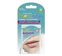 VP PHARMA VP NATURA Parches Herpes Labial - Apósito Hidrocoloide para Calenturas, Transpirable, Sin Medicamentos, Curación Rápida Avanzada, Alivia Picor, Hasta 12 Horas Protección (15 parches)