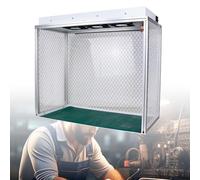 VPAIUNCKU Cabina De Flujo Laminar Vertical Económica con Filtro Hepa - Banco Limpio Todo En Uno para Micología Casera, Reparación De Teléfonos DIY Y Laboratorios De Hobby 26.4_in