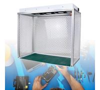 VPAIUNCKU Campana De Flujo Laminar Vertical De Aluminio Portátil - Banco Limpio con Filtro Hepa para Reparación De Teléfonos En El Lugar, Laboratorio Y Micología 26.4/in