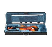 Vpara Principiantes Violín Panel De Abeto Para Violín Placa Lateral Trasera Madera Natural Brillante Caja Rectangular Arco Prisma Octogonal