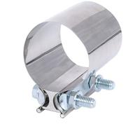 VPCPWTYZY 2 y 2,25 y 2,5 y 2,75 y 3 y 3,5 y 4 y 5 y T304, abrazadera de banda de escape de junta a tope de acero inoxidable, Clips de tubo Turbo automático, acoplador de manga catholic(3 inch)