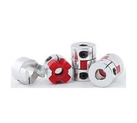 VPCPWTYZY Acoplador 4 unids/lote 4/5/6/6,35/8/9,5/10/12 mm tres mandíbulas de aluminio Acoplador de eje flexible for motor paso a paso y tornillo de bola Compatible for CNC catholic(8mm to 8mm)