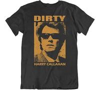 VPJGFL Dirty Harry Callahan Clint Eastwood 70S Movie Fan Men T Shirt Dark Grey(X-Large)