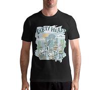 VPJGFL Dirty Heads -2019 Tour Men Basic Short Sleeve Music Band T-Shirts Shirt Black (XX-Large)