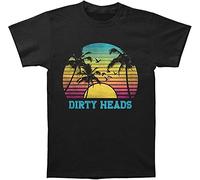 VPJGFL Dirty Heads Men's Summer Sun Slim Fit T Shirt Black Black(Medium)