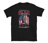 VPJGFL Disrespect Our Flag I Would Gladly Take Their Lives Short-Sleeve Unisex T-Shirt(X-Large)